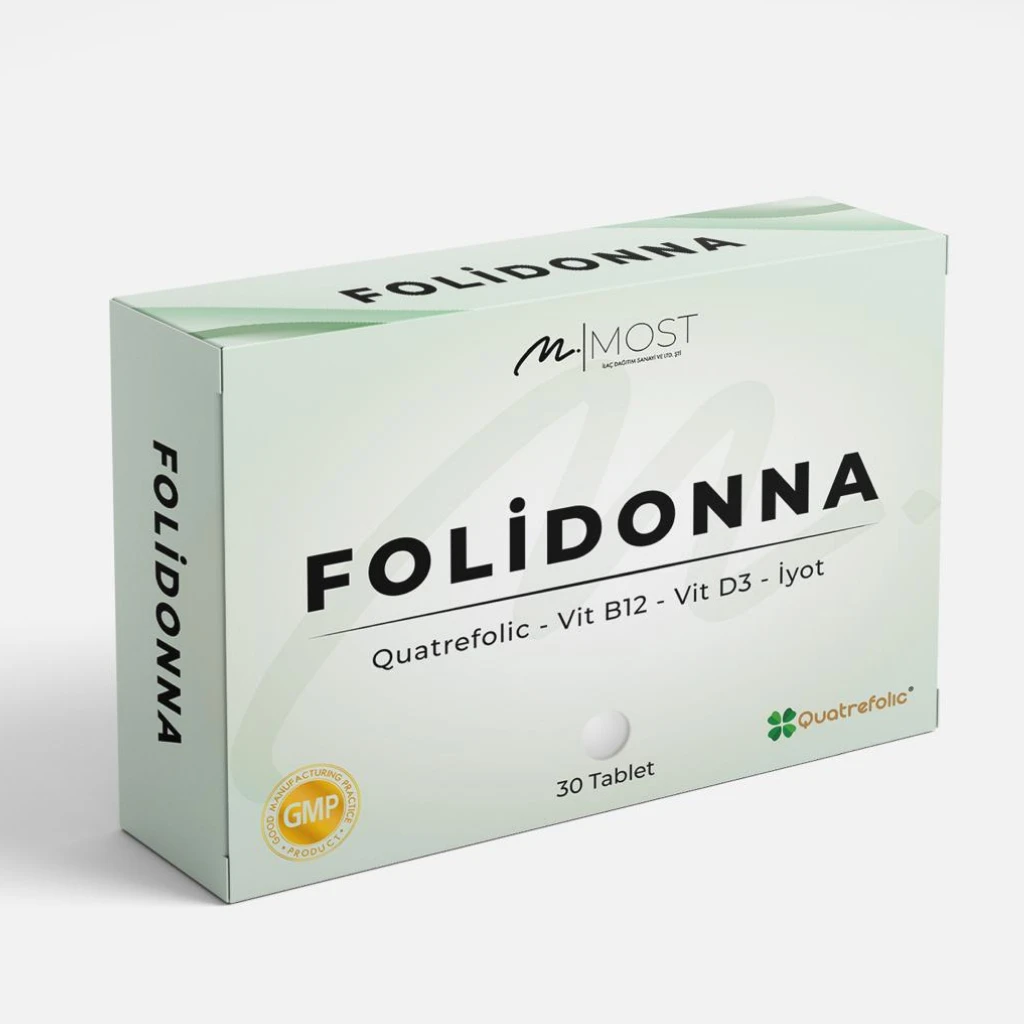 MOSTMAG Folidonna Quatrefolic, Vit B12, Vit D3 ve İyot fotoğrafı